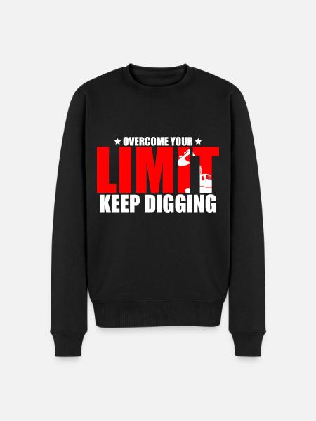 Design af operatør af tungt udstyr og gravemaskineoperatør - Økologisk premium-sweatshirt til mænd - sort