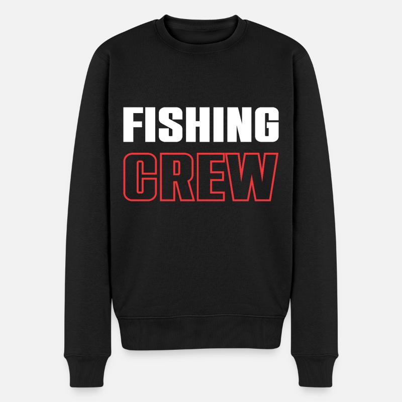 Fishing Crew - Männer Premium Bio Pullover - Schwarz