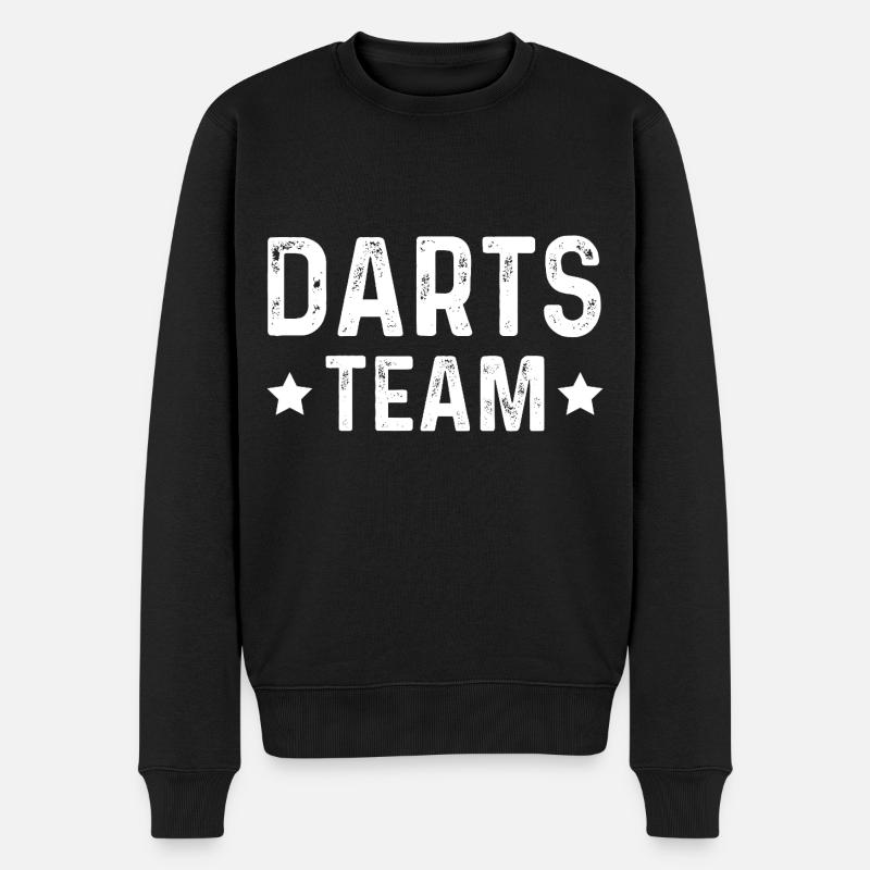Darts Team - Männer Premium Bio Pullover - Schwarz