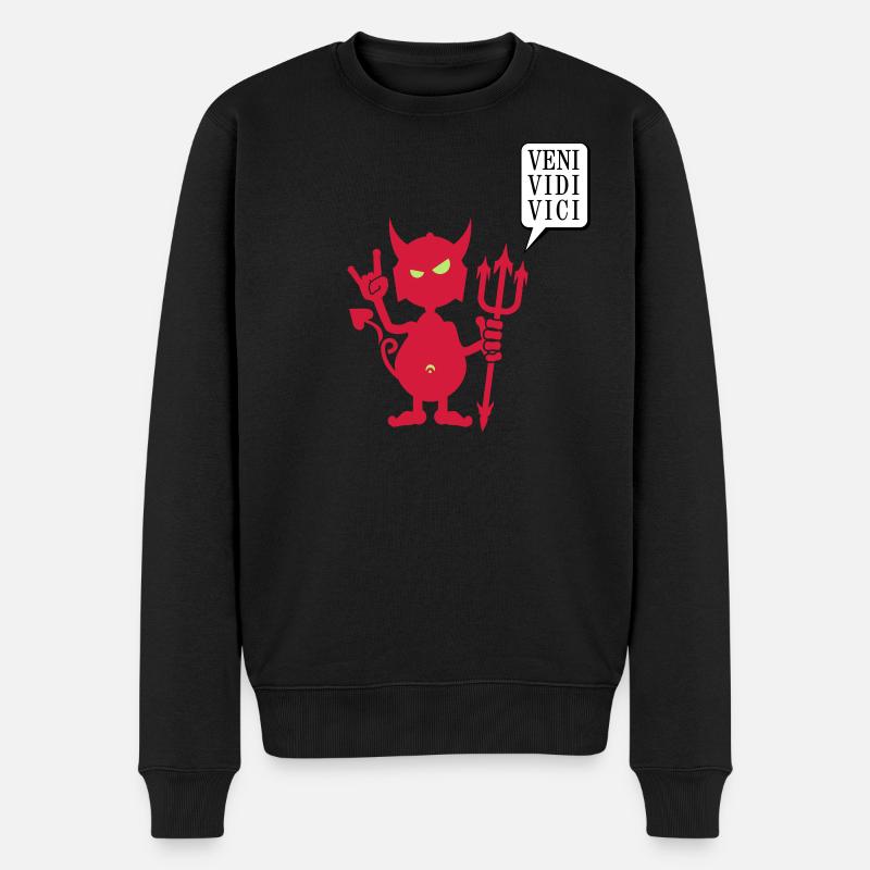 Roches diable rock / diable (2c) - Pull Premium bio Homme - noir