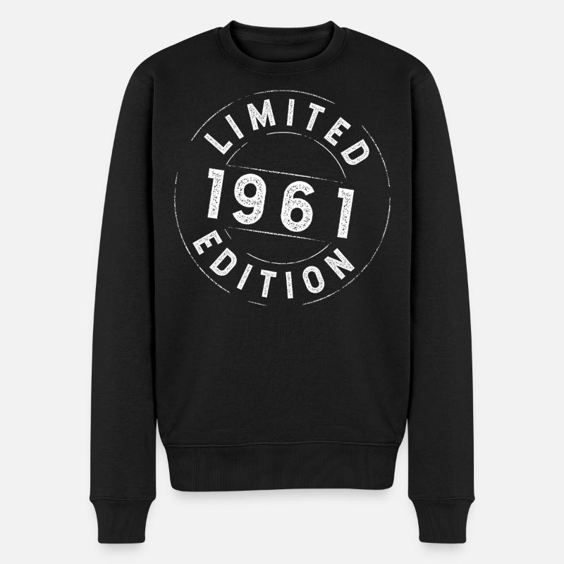 Limited Edition 1961 - Männer Premium Bio Pullover - Schwarz