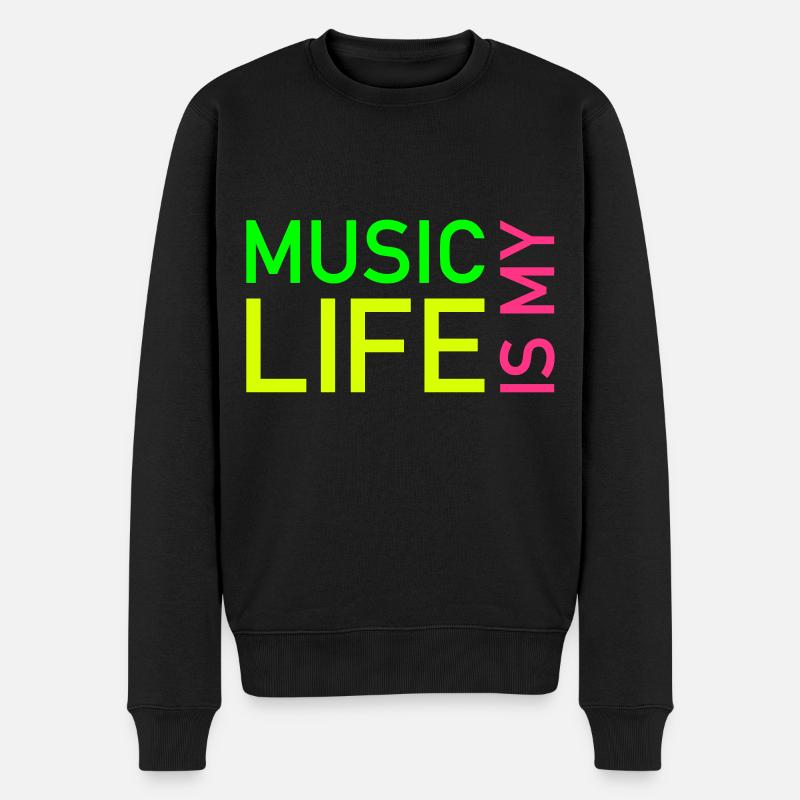La musique, c’est ma vie - Pull Premium bio Homme - noir