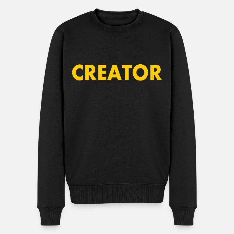 Creator - Männer Premium Bio Pullover - Schwarz