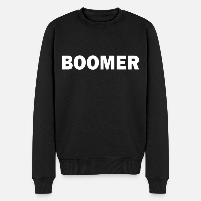 Boomer - Männer Premium Bio Pullover - Schwarz