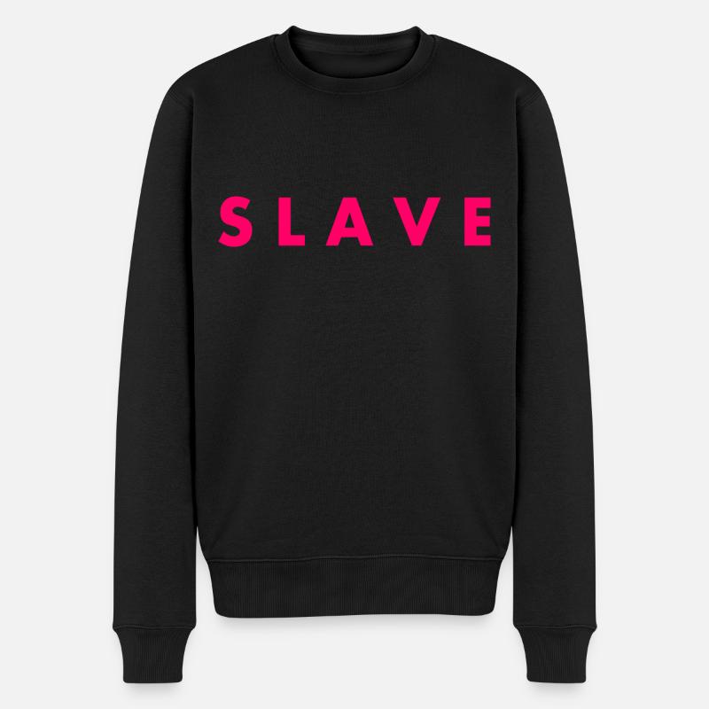 Slave - Männer Premium Bio Pullover - Schwarz