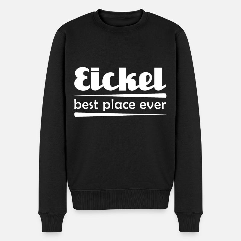 Eickel - Stadt best place ever - Männer Premium Bio Pullover - Schwarz