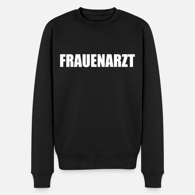 Frauenarzt - Männer Premium Bio Pullover - Schwarz