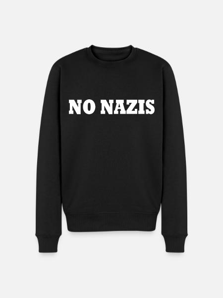 No nazis - Pull Premium bio Homme - noir