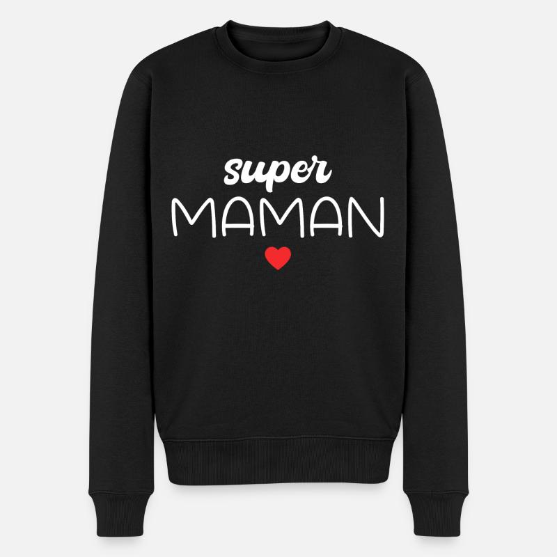 Super Maman - Pull Premium bio Homme - noir