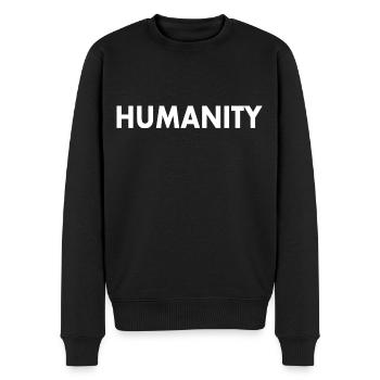 Humanity - Men's Premium Organic Jumper - black - Front - Nico (187cm)