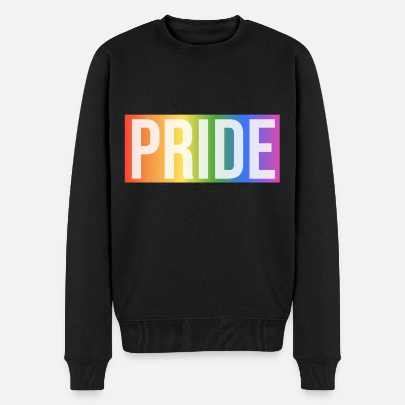 Pride Rainbow Gift - Männer Premium Bio Pullover - Schwarz