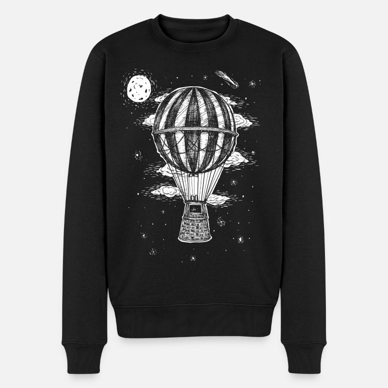 Baloon - Männer Premium Bio Pullover - Schwarz