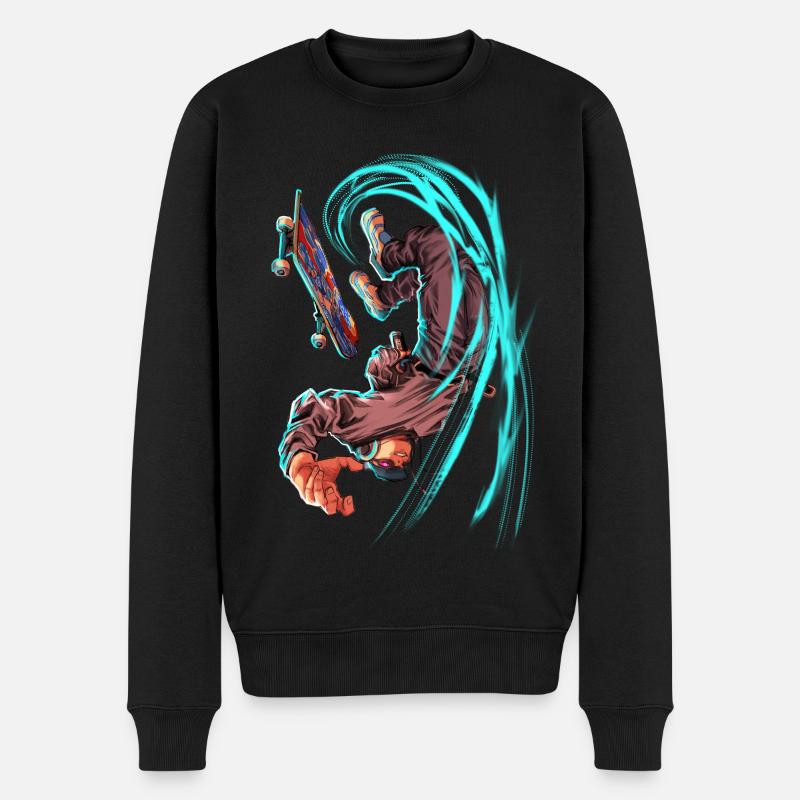Pro skater - Pull Premium bio Homme - noir