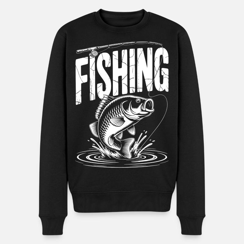 Pêche à la carpe - Pull Premium bio Homme - noir