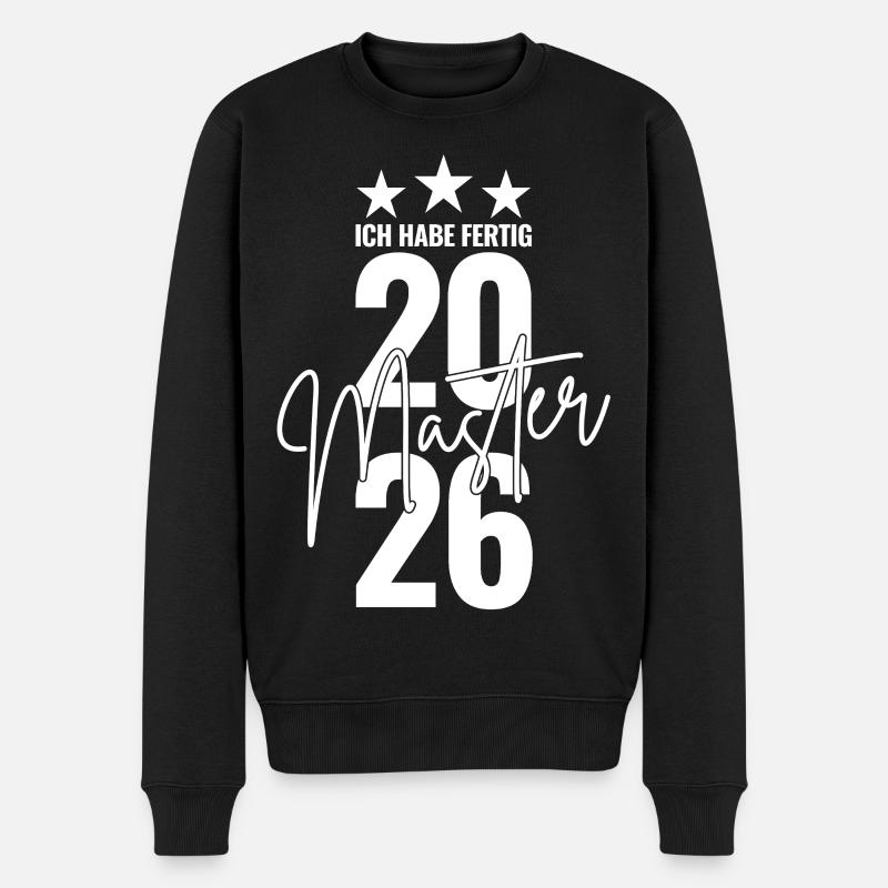 Maîtrise 2026 J’ai terminé - Pull Premium bio Homme - noir