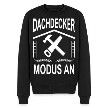 Mode couvreur ACTIVÉ - Pull Premium bio Homme - noir - Devant - Nico (187cm)