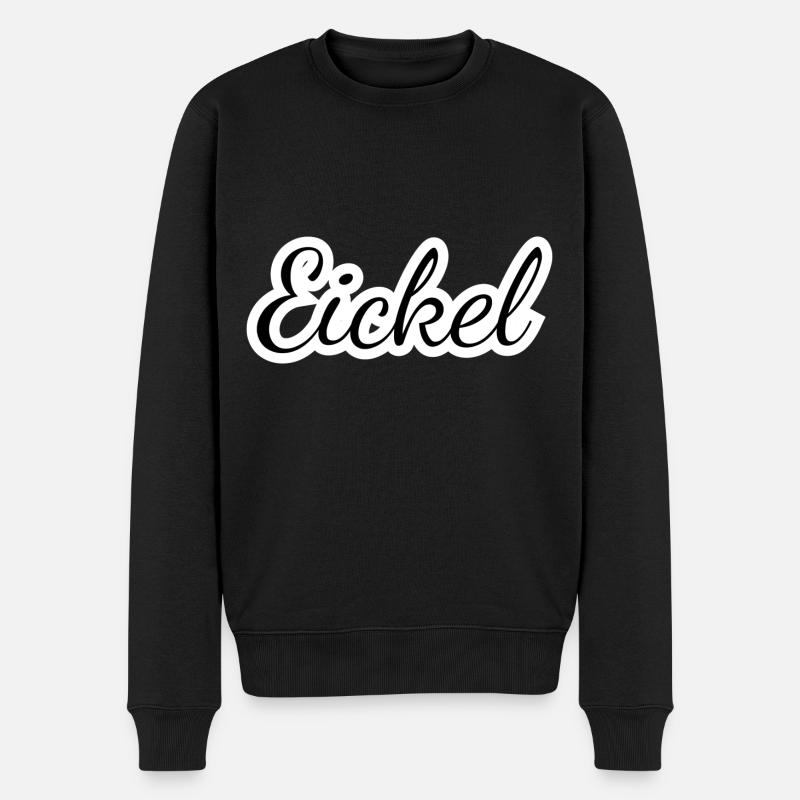 Eickel - Textdesign mit Stadtnamen - Männer Premium Bio Pullover - Schwarz