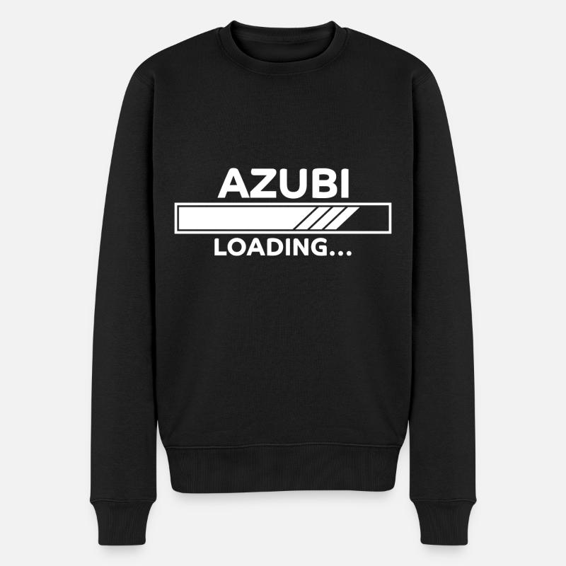 Azubi Spruch Lehrling Job Lustiges Azubi Geschenk - Männer Premium Bio Pullover - Schwarz