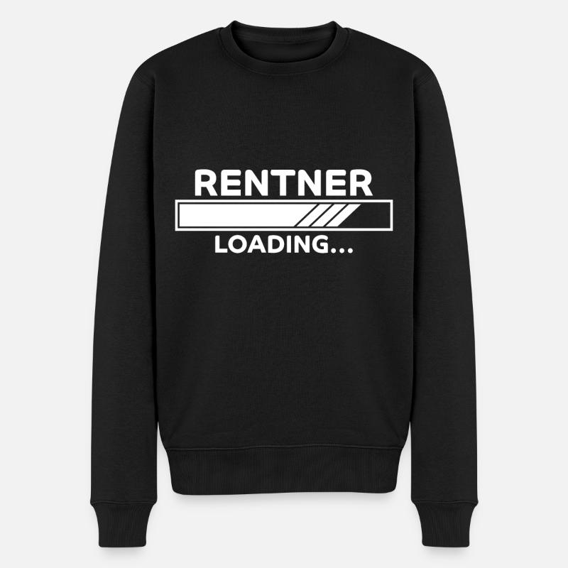 Rentner Spruch Rente Ruhestand Rentner Geschenk - Männer Premium Bio Pullover - Schwarz