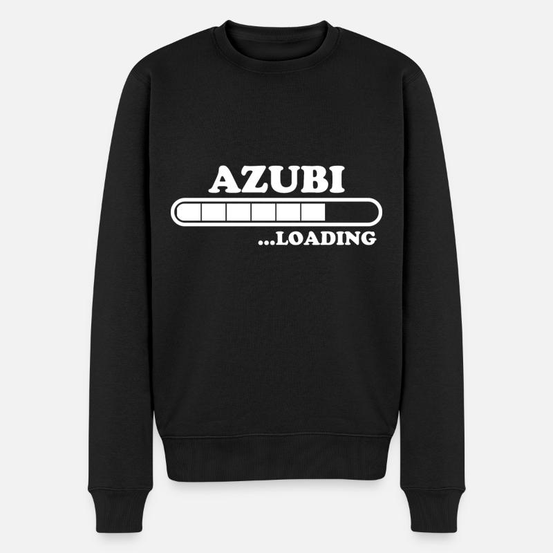 Azubi Spruch Lehrling Job Lustiges Azubi Geschenk - Männer Premium Bio Pullover - Schwarz