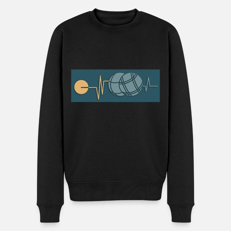 Petanque Petanque Geschenke für einen Petanque - Männer Premium Bio Pullover - Schwarz