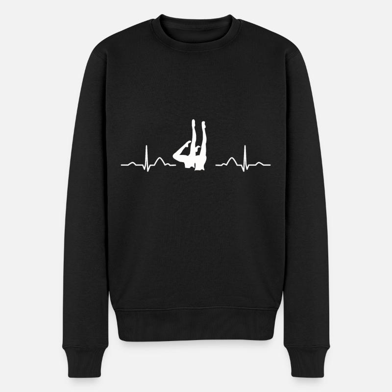 Synchronschwimmen Team Artistic Swim - Männer Premium Bio Pullover - Schwarz