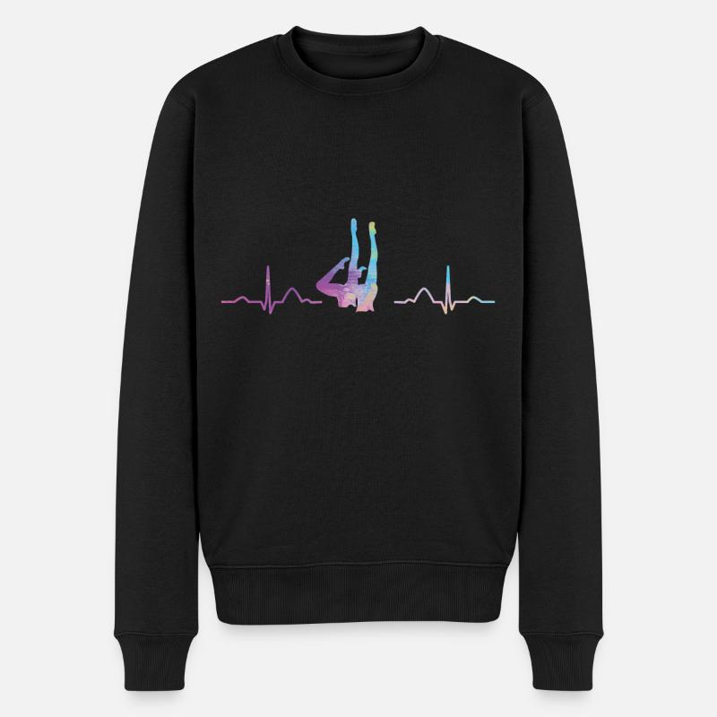 Synchronschwimmen Team Artistic Swim - Männer Premium Bio Pullover - Schwarz