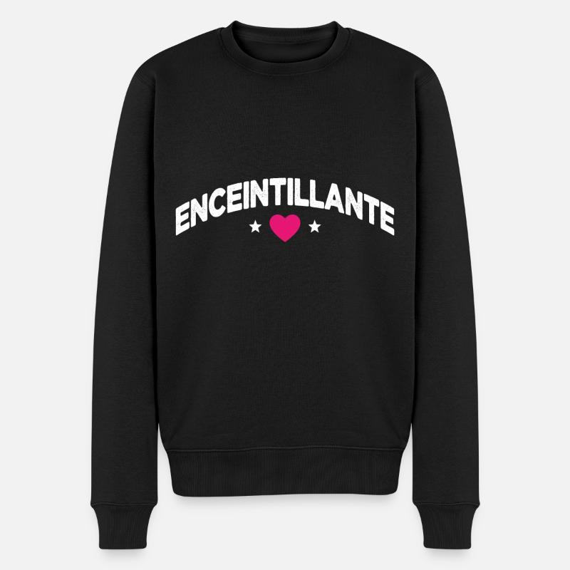 Future Maman Enceinte Grossesse Enceintillante - Pull Premium bio Homme - noir