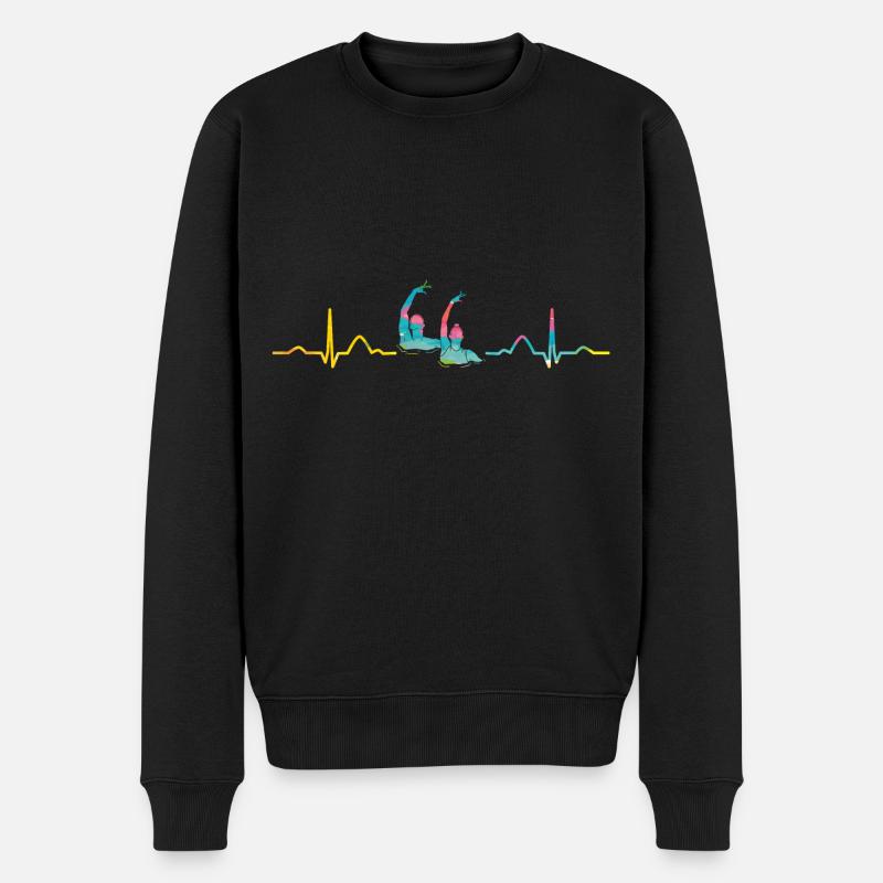 Synchronschwimmen Team Artistic Swim - Männer Premium Bio Pullover - Schwarz
