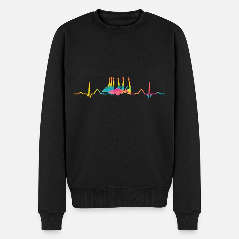 Synchronschwimmen Team Artistic Swim - Männer Premium Bio Pullover - Schwarz