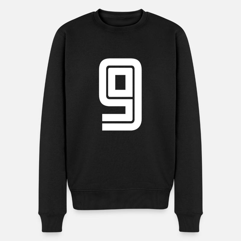 Maillot numéro 9 – Cadeau anniversaire 9 ans - Pull Premium bio Homme - noir