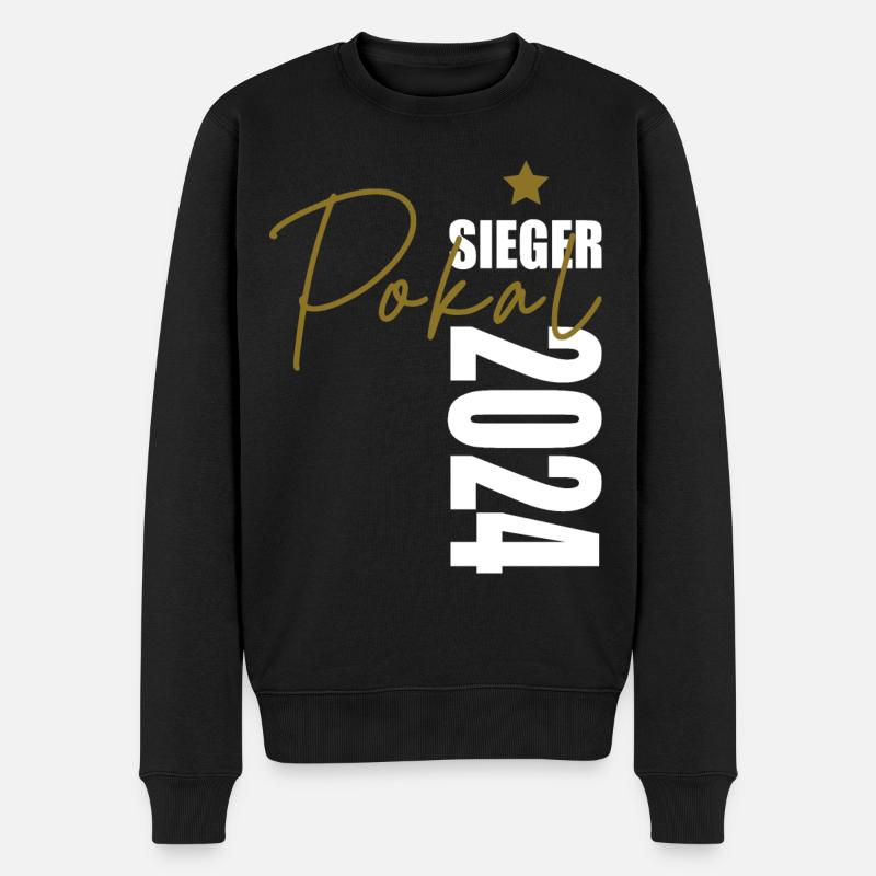 Pokalsieger 2024 - Männer Premium Bio Pullover - Schwarz