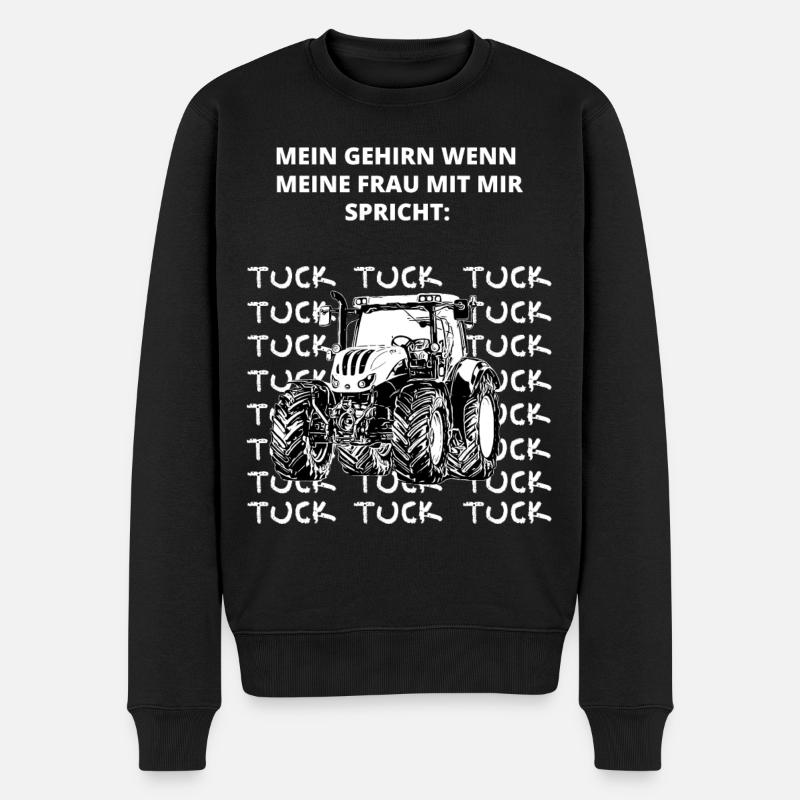 Steyr Traktor Steyr Austria /Landwirt / Dorfkind - Männer Premium Bio Pullover - Schwarz