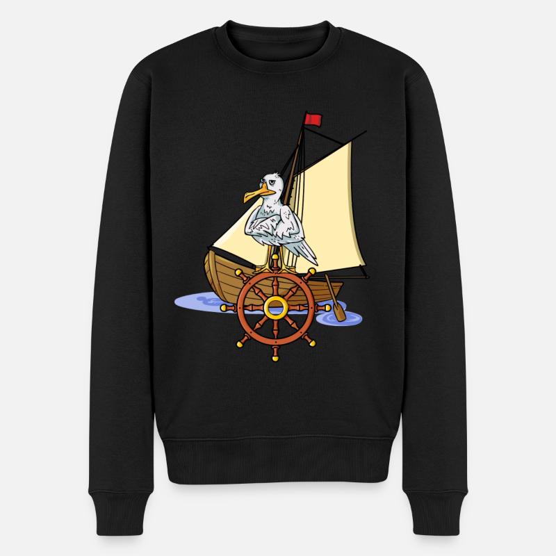 Seagull Seafarer Croisière TravelEr Ahoi - Pull Premium bio Homme - noir