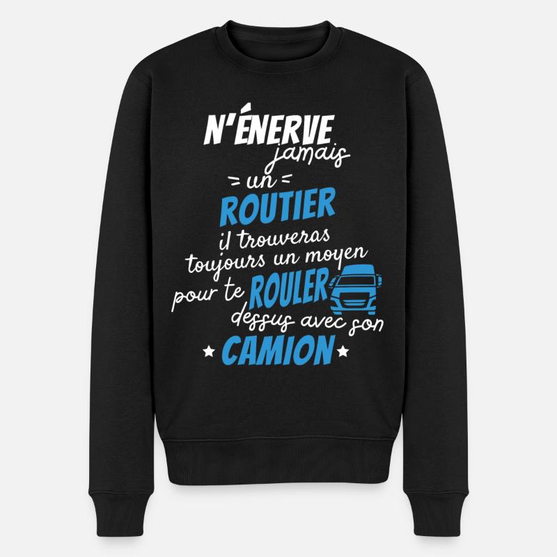 Puissance Routière - Pull Premium bio Homme - noir