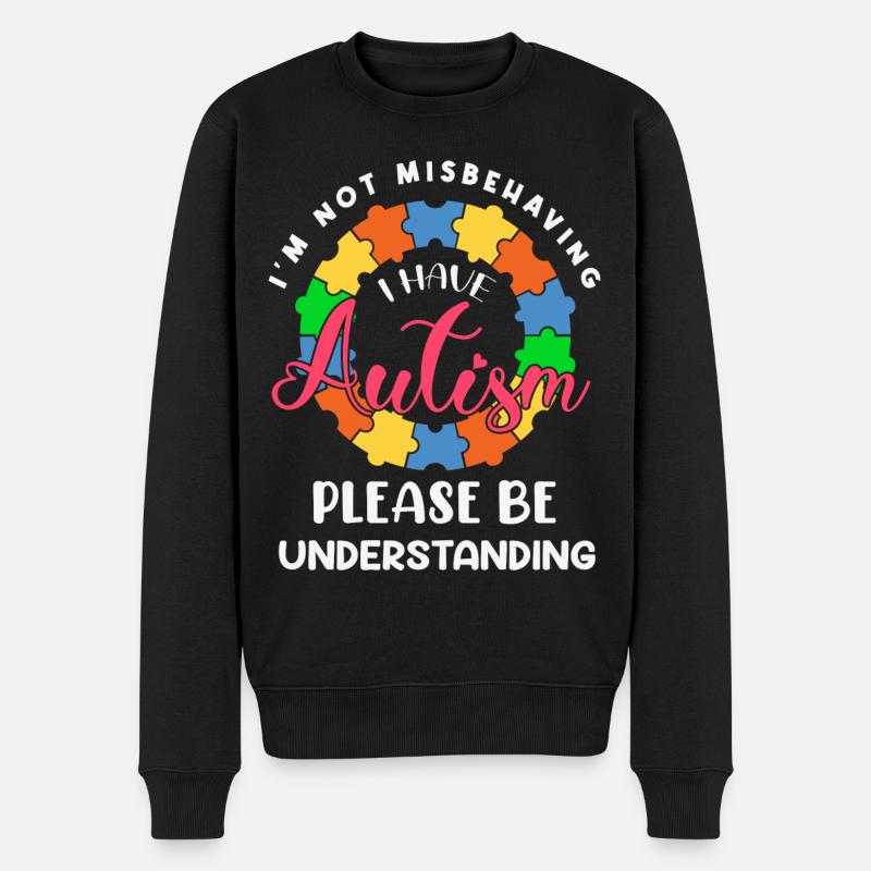 Autisme - Pull Premium bio Homme - noir