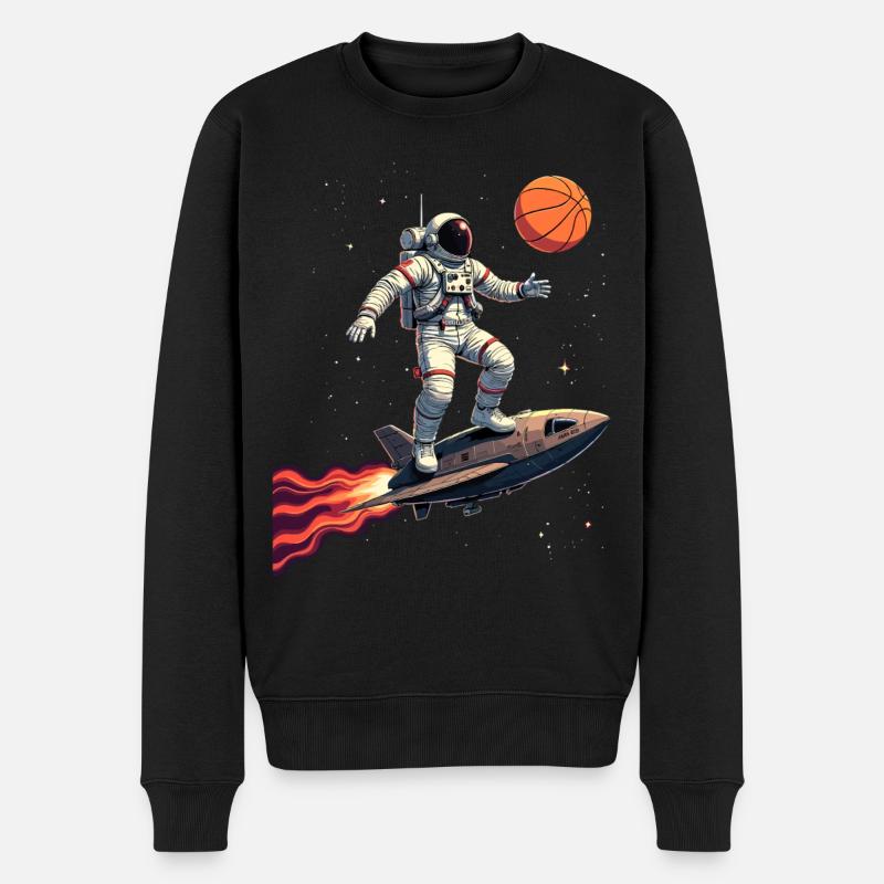 Basketball astronaute vaisseau spatial cadeau - Pull Premium bio Homme - noir