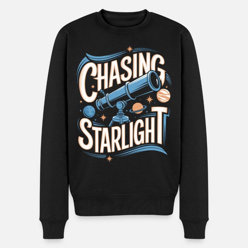 Télescope Astronomie Astrophotographie - Pull Premium bio Homme - noir