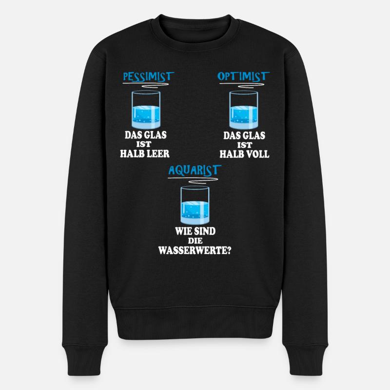 Aquarianer Aquarium Aquascaping Aquaristik - Männer Premium Bio Pullover - Schwarz