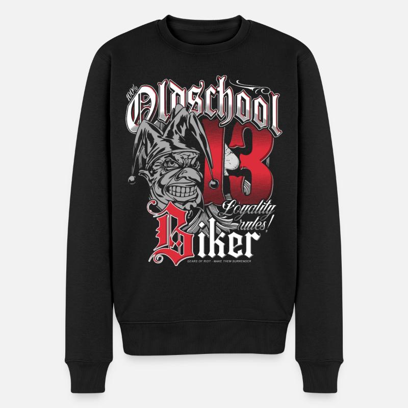 Oldschool - Loyality Rules - Männer Premium Bio Pullover - Schwarz