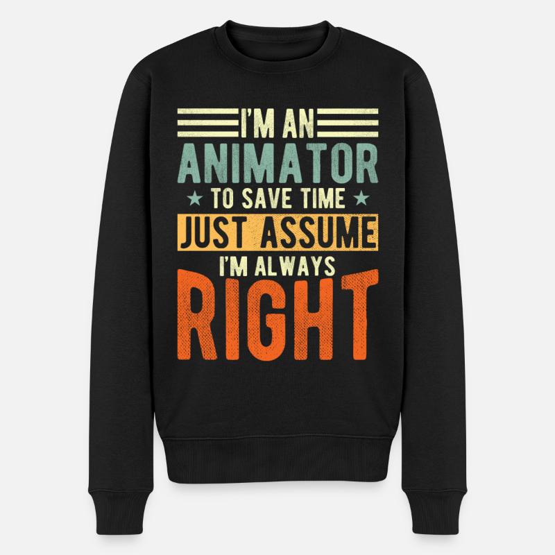 Animateur - Pull Premium bio Homme - noir