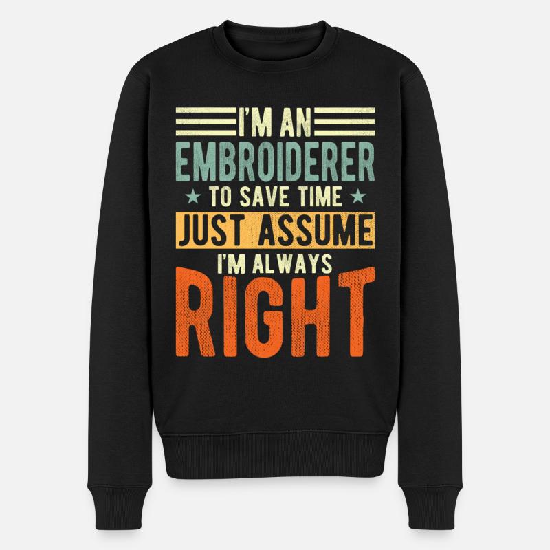 Autocollant - Pull Premium bio Homme - noir