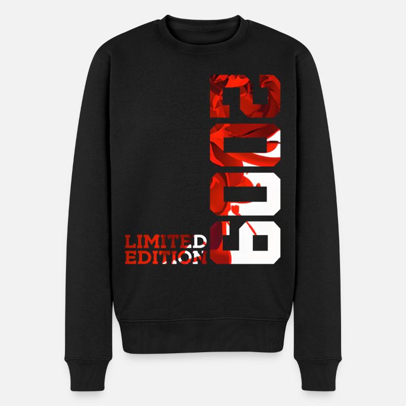 17. GEBURTSTAG 17 JAHRE LIMITED EDITION 2009 - Männer Premium Bio Pullover - Schwarz