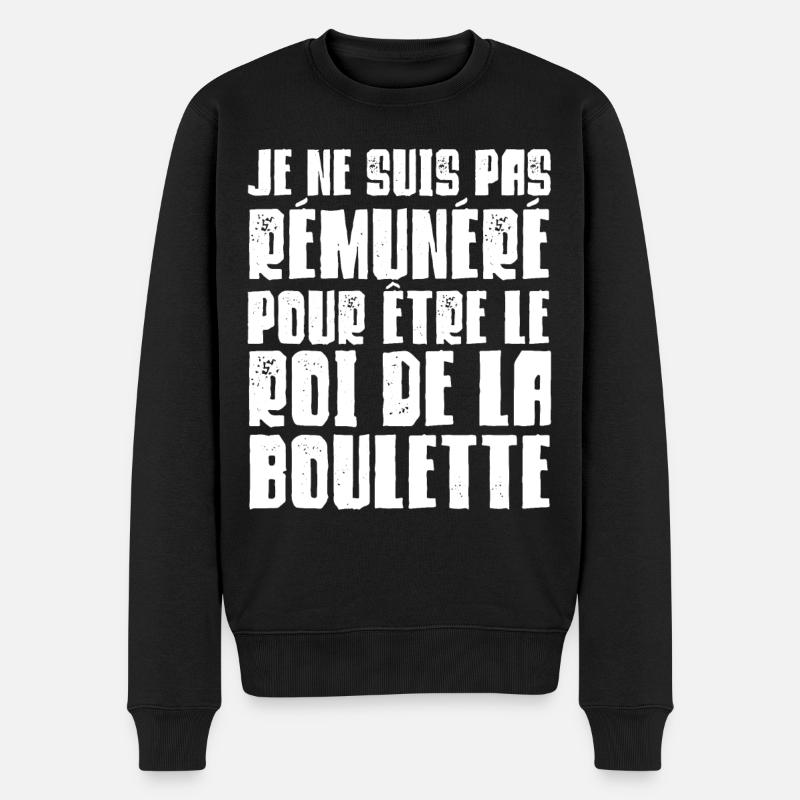 roi de la boulette - Pull Premium bio Homme - noir