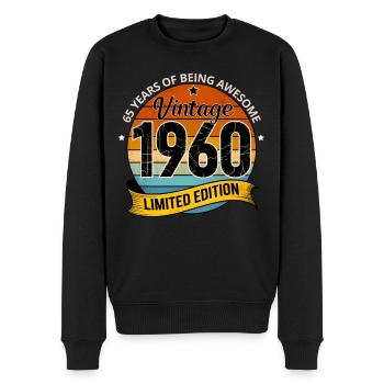 Legend 1965 Geschenke zum 60. Geburtstag für Männer Frauen 60 J - Männer Premium Bio Pullover - Schwarz - Vorne - Nico (187cm)