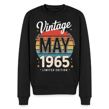 Legend 1965 Geschenke zum 60. Geburtstag für Männer Frauen 60 J - Männer Premium Bio Pullover - Schwarz - Vorne - Nico (187cm)