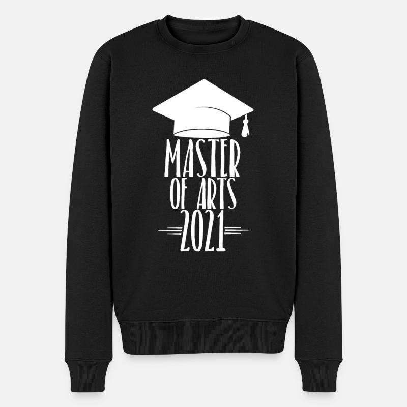 Master of Arts 2021 - Männer Premium Bio Pullover - Schwarz