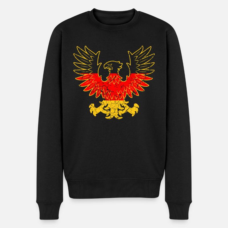 Germany eagle - Men's Premium Organic Jumper - black