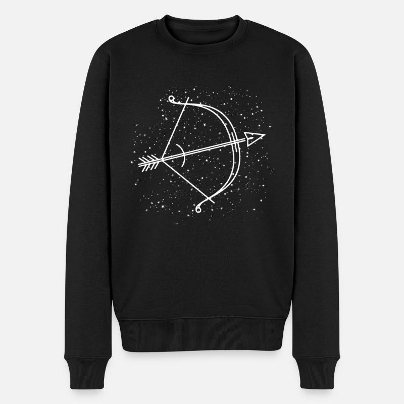 Signe du zodiaque Sagittaire - Pull Premium bio Homme - noir