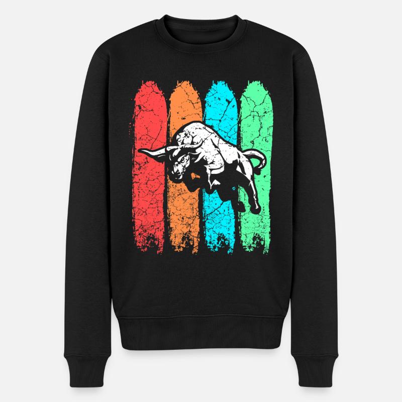 bull - Men's Premium Organic Jumper - black